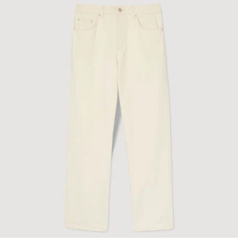 Sandro Cream Jeans in Size 33